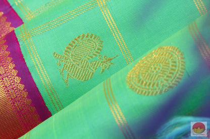 Handwoven Kanjivaram Pure Silk Saree - Pure Silk - Pure Zari - PVG 4017 - Archives - Silk Sari - Panjavarnam