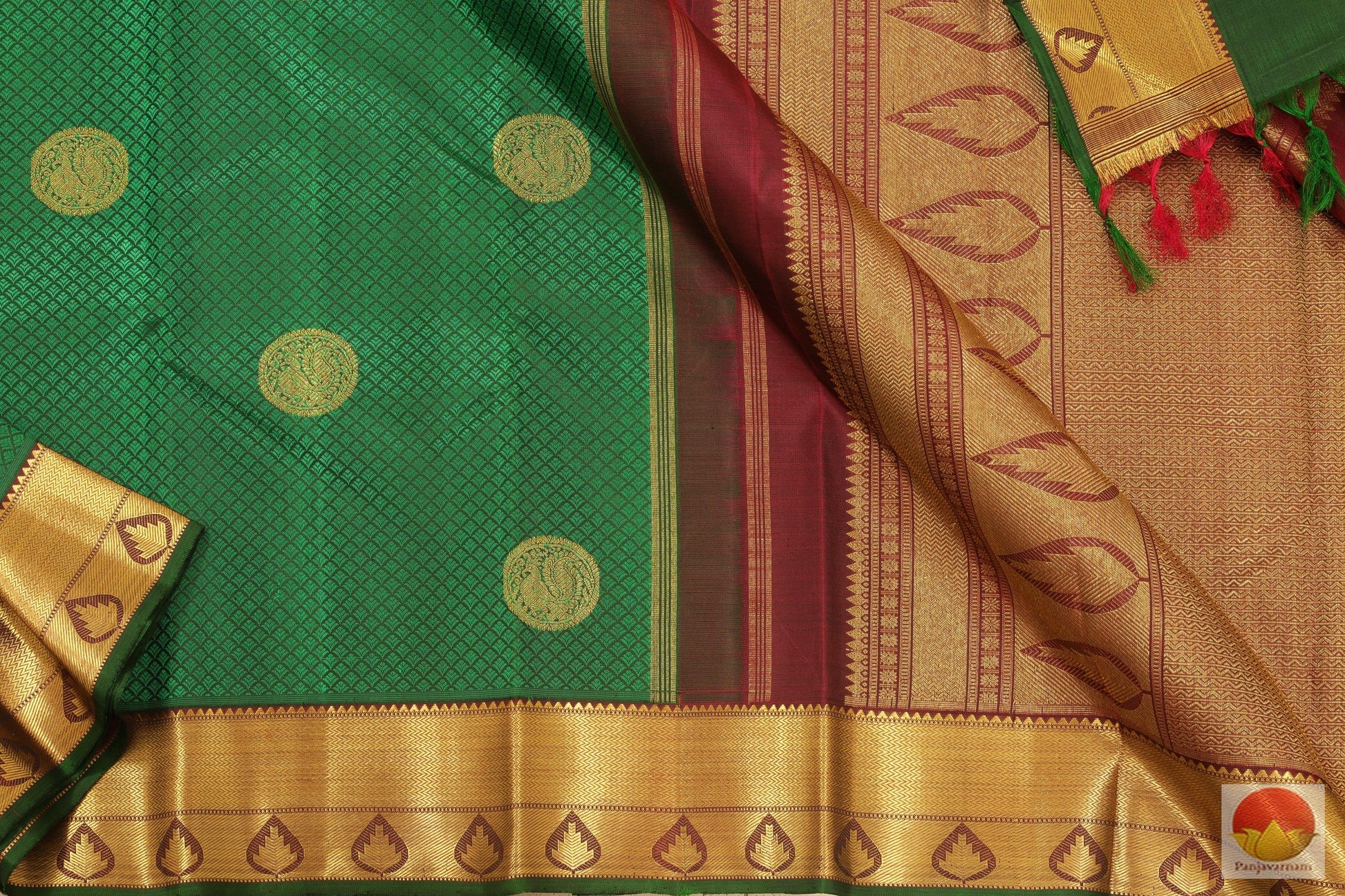 Handwoven Kanjivaram Pure Silk Saree - Pure Silk - Pure Zari - PVG 4031 Archives - Silk Sari - Panjavarnam