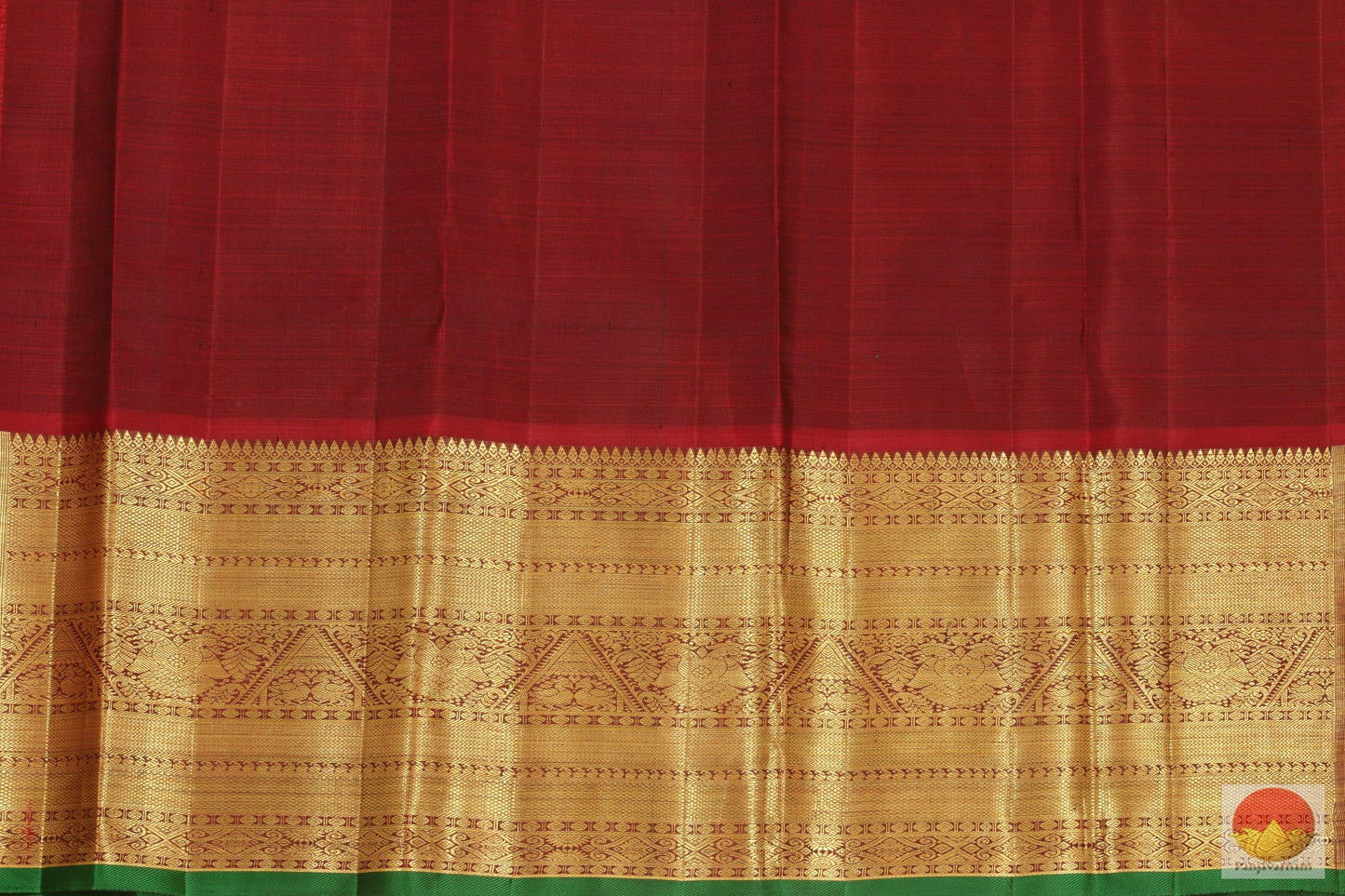 Handwoven Kanjivaram Pure Silk Saree - Pure Silk - Pure Zari - PVSVS 2004 Archives - Silk Sari - Panjavarnam