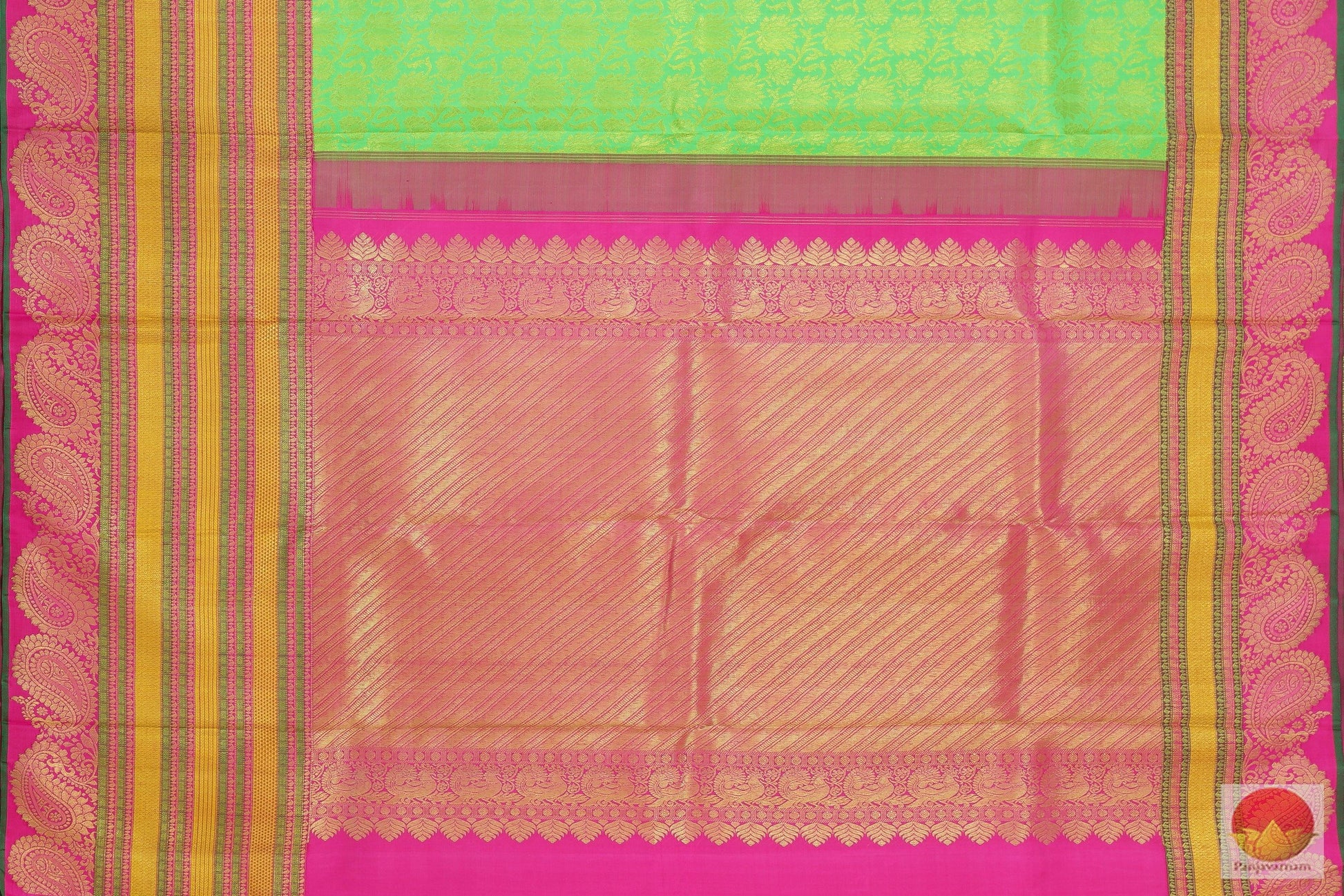 Handwoven Kanjivaram Saree - Pure Silk - Pure Zari - PV SVS 2005 Archives - Silk Sari - Panjavarnam