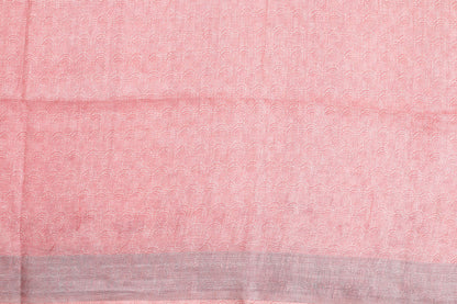 Handwoven Linen Saree - Digital Print - PL 81 - Linen Sari - Panjavarnam