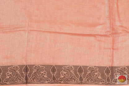 Handwoven Linen Saree - Embroidery Motifs - PL 153 Archives - Linen Sari - Panjavarnam