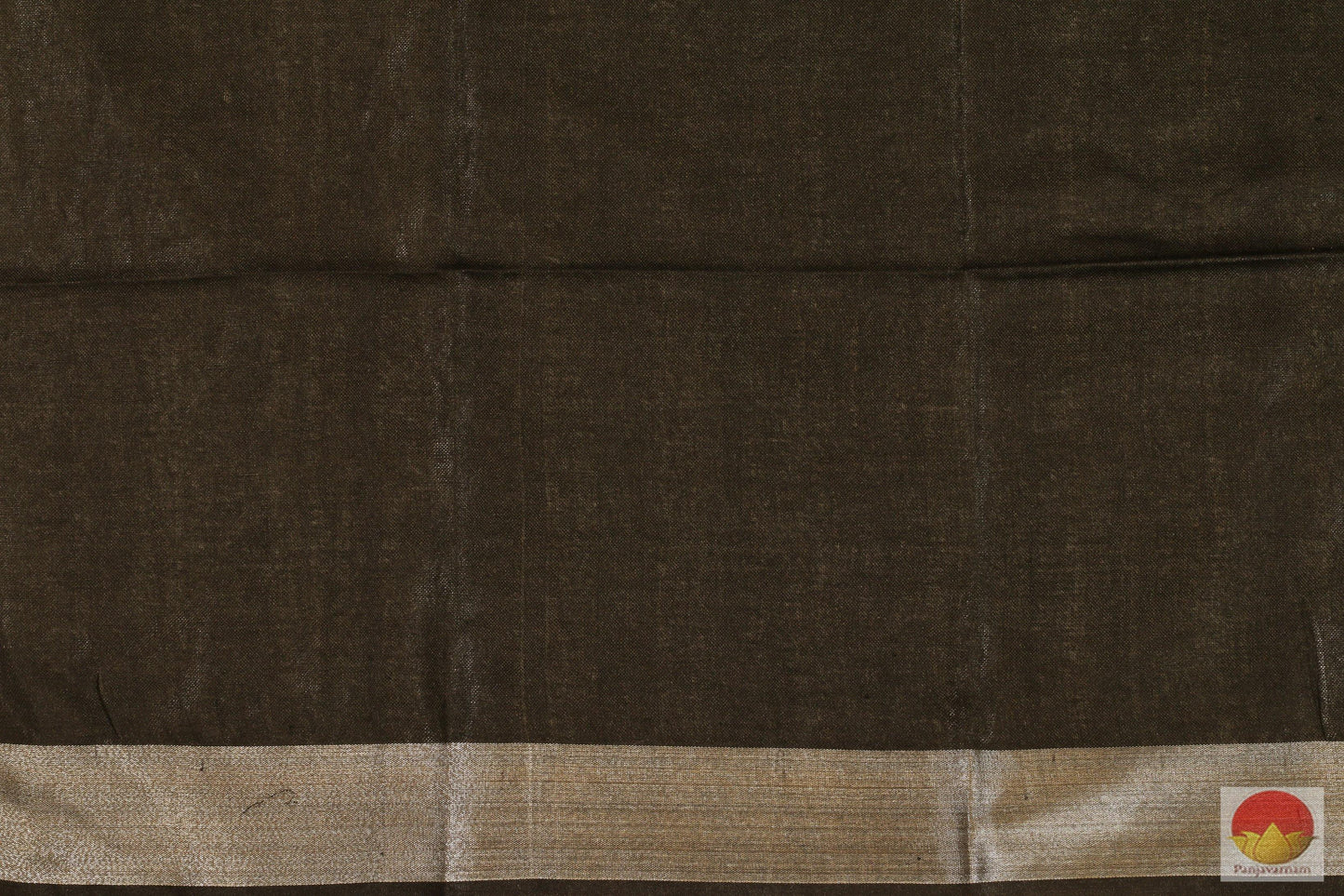 Handwoven Linen Saree - Gold Zari - PL - 161 Archives - Linen Sari - Panjavarnam