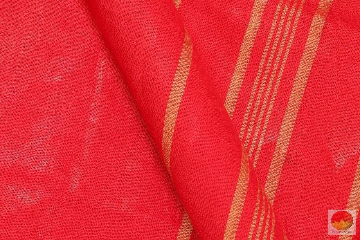 Handwoven Linen Saree - Gold Zari - PL 252 - Archives - Linen Sari - Panjavarnam