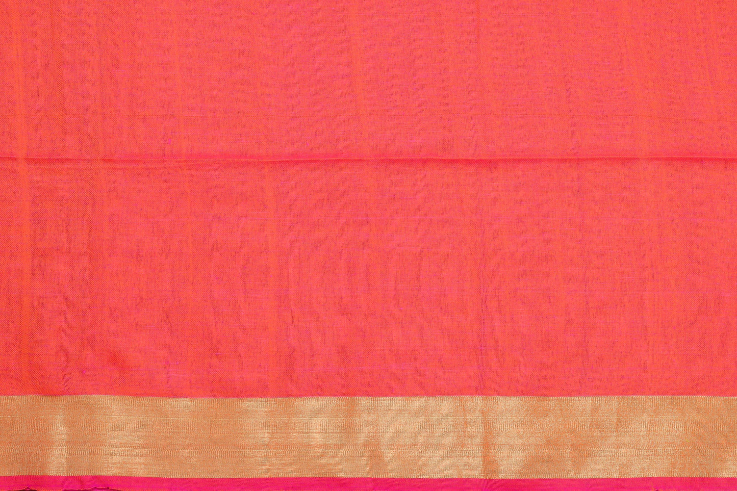 Handwoven Linen Saree - Gold Zari - PL 47 - Linen Sari - Panjavarnam PL 47