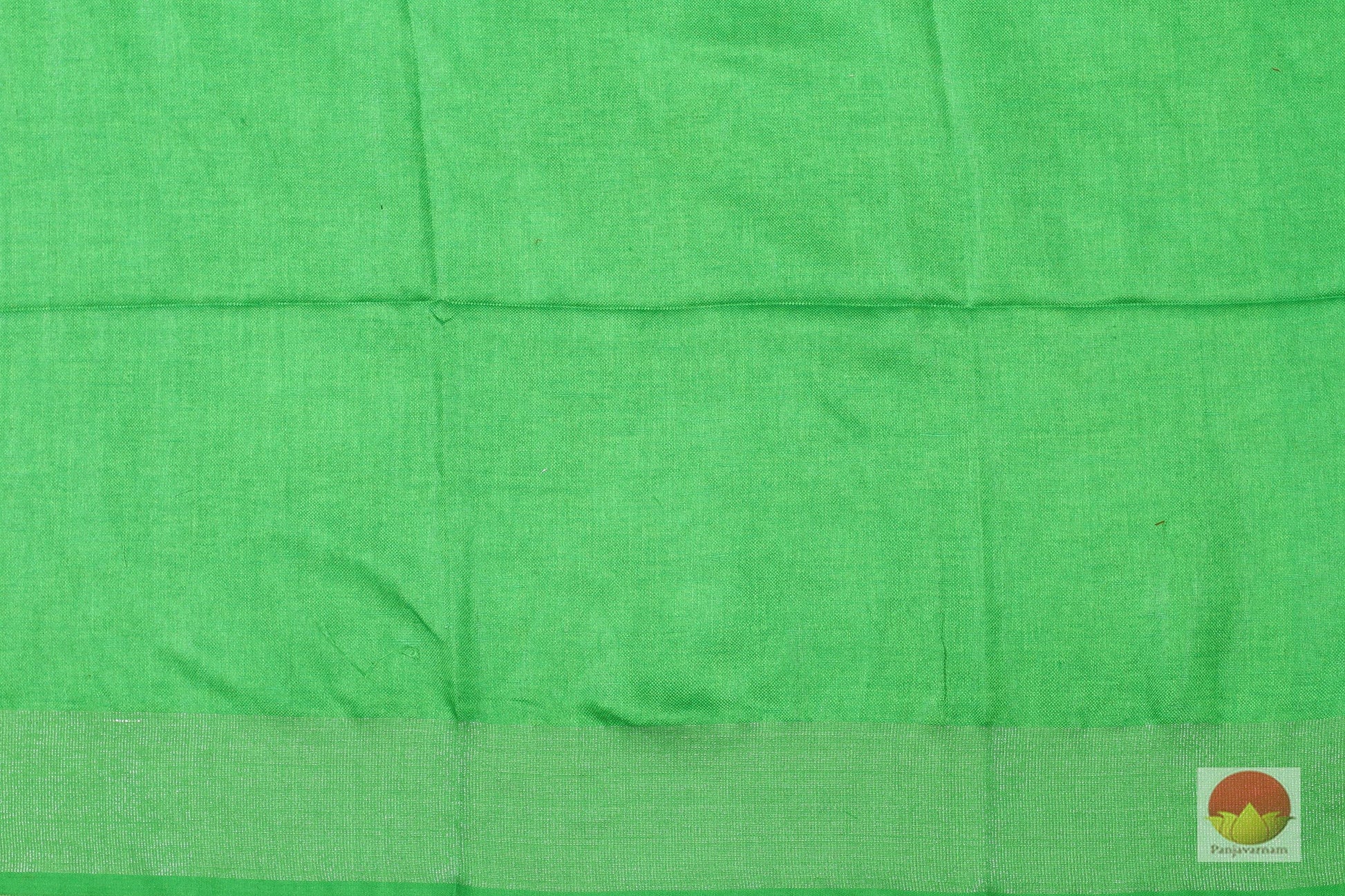 Handwoven Linen Saree - PL -135 - Linen Sari - Panjavarnam