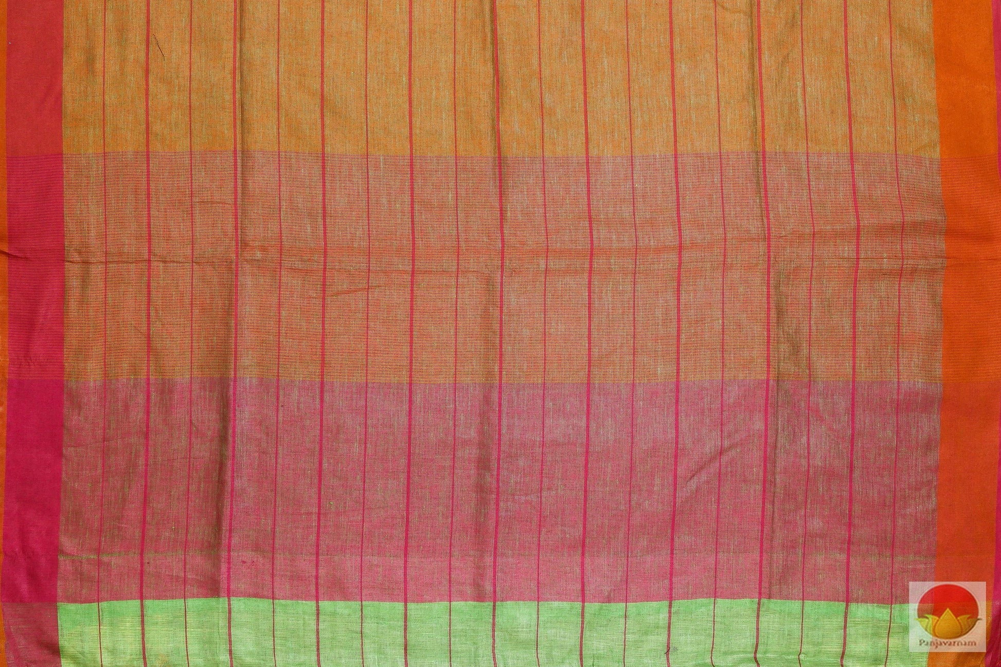 Handwoven Linen Saree - PL - 164 Archives - Linen Sari - Panjavarnam
