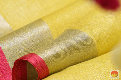 Handwoven Linen Saree - PL 179 Archives - Linen Sari - Panjavarnam