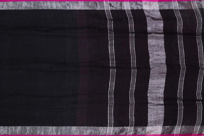 Handwoven Linen Saree PL 32 - Linen Sari - Panjavarnam PL 32