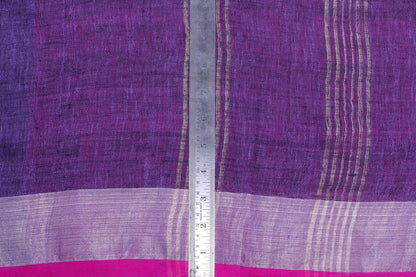 Handwoven Linen Saree PL 34 Archives - Linen Sari - Panjavarnam