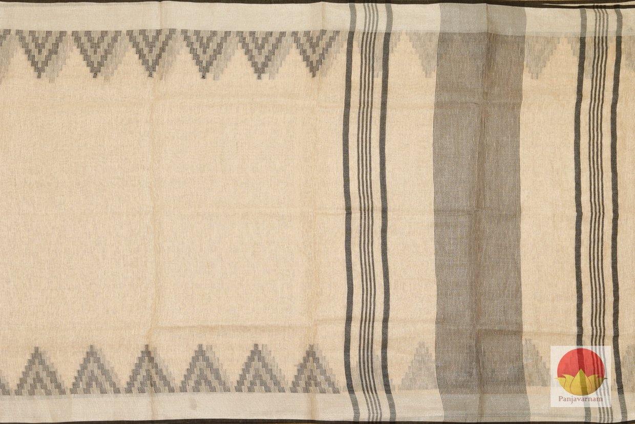 Handwoven Linen Saree - PL 361 - Archives - Linen Sari - Panjavarnam