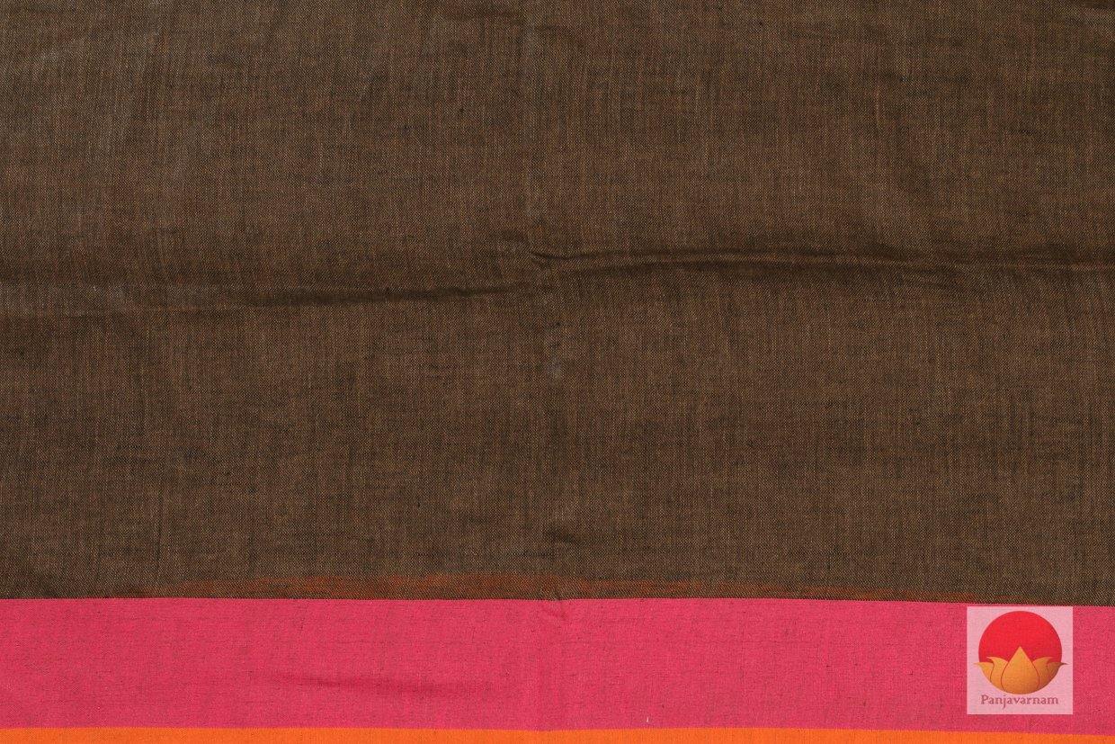 Handwoven Linen Saree - PL 367 - Archives - Linen Sari - Panjavarnam