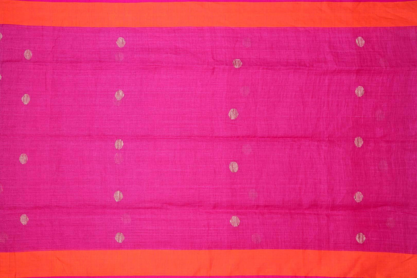 Handwoven Linen Saree PL 37 - Linen Sari - Panjavarnam PL 37