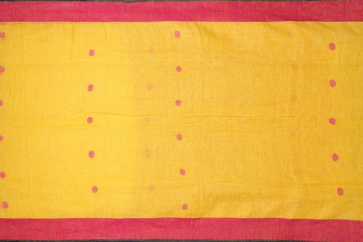 Handwoven Linen Saree PL 38 - Linen Sari - Panjavarnam PL 38