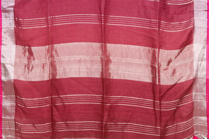 Handwoven Linen Saree - PL 55 - Linen Sari - Panjavarnam PL 55