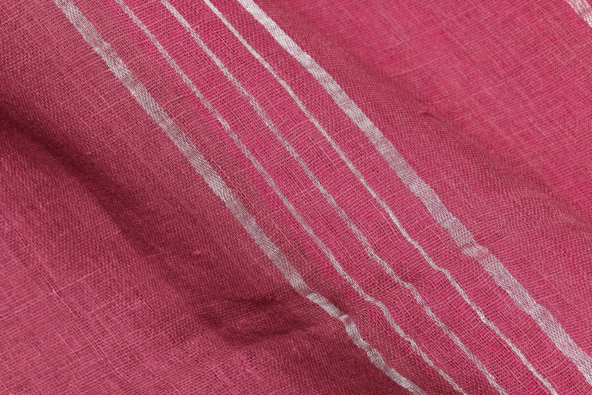 Handwoven Linen Saree - PL 55 - Linen Sari - Panjavarnam PL 55