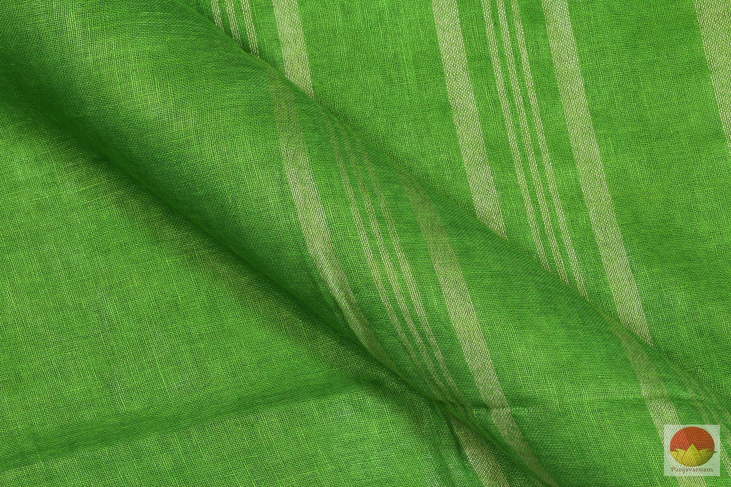 Handwoven Linen Saree - Silver Zari - PL - 167 Archives - Linen Sari - Panjavarnam