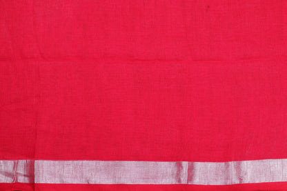 Handwoven Linen Sari - PL 48 - Linen Sari - Panjavarnam