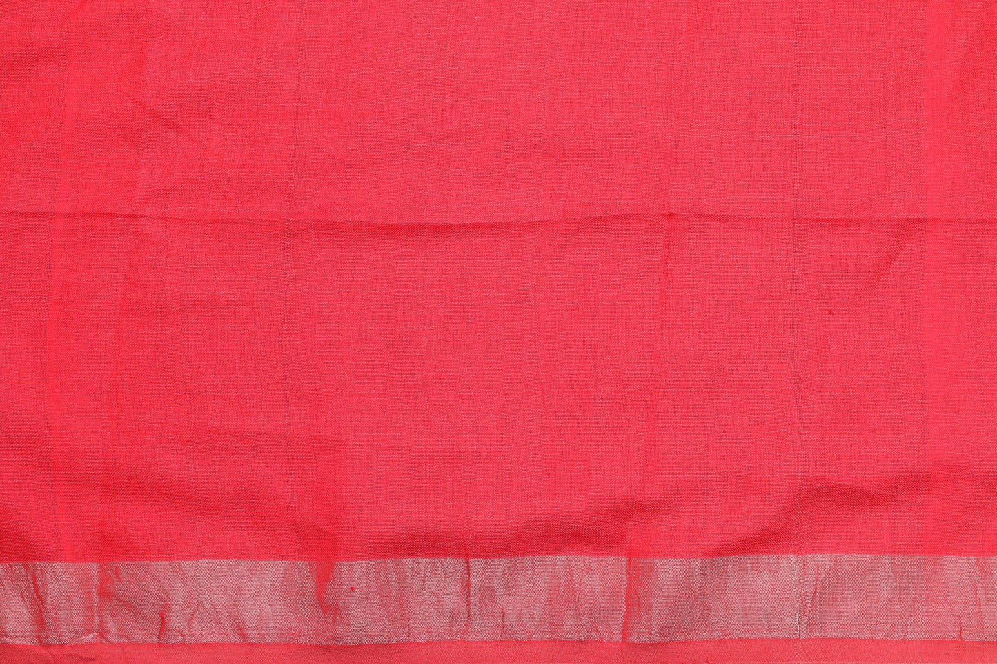 Handwoven Linen Sari - Silver Zari - PL 42 - Linen Sari - Panjavarnam