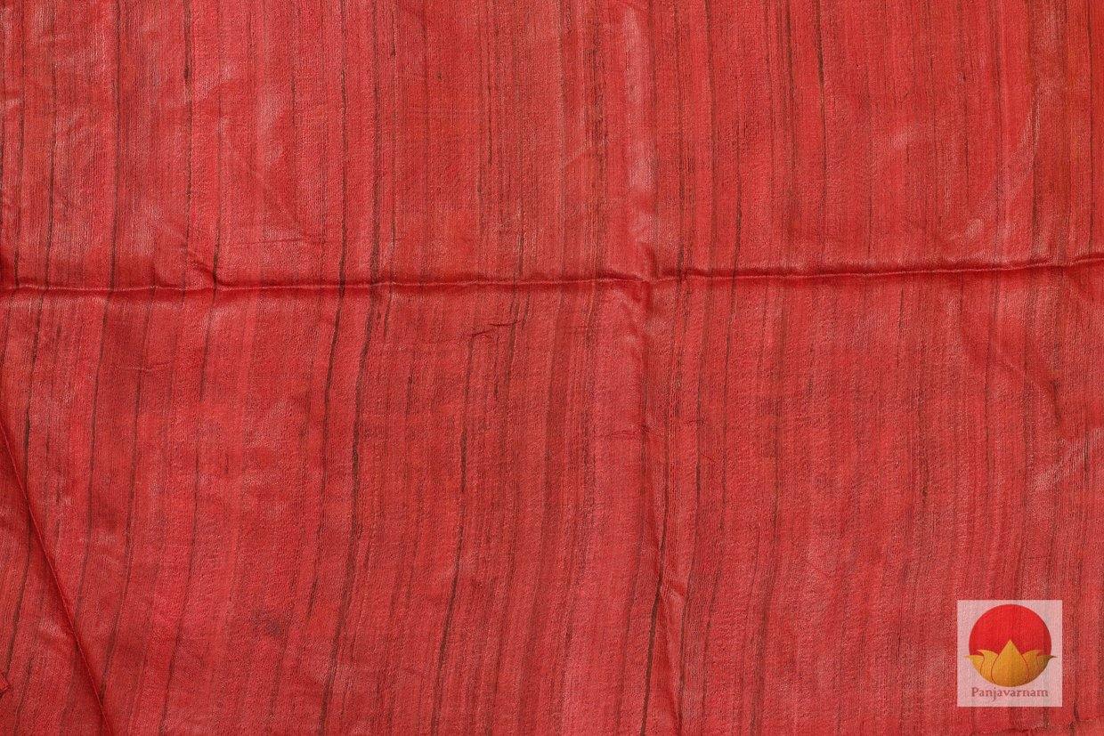 Handwoven Madhubani Tussar Silk Saree - PT 293 - Archives - Tussar Silk - Panjavarnam