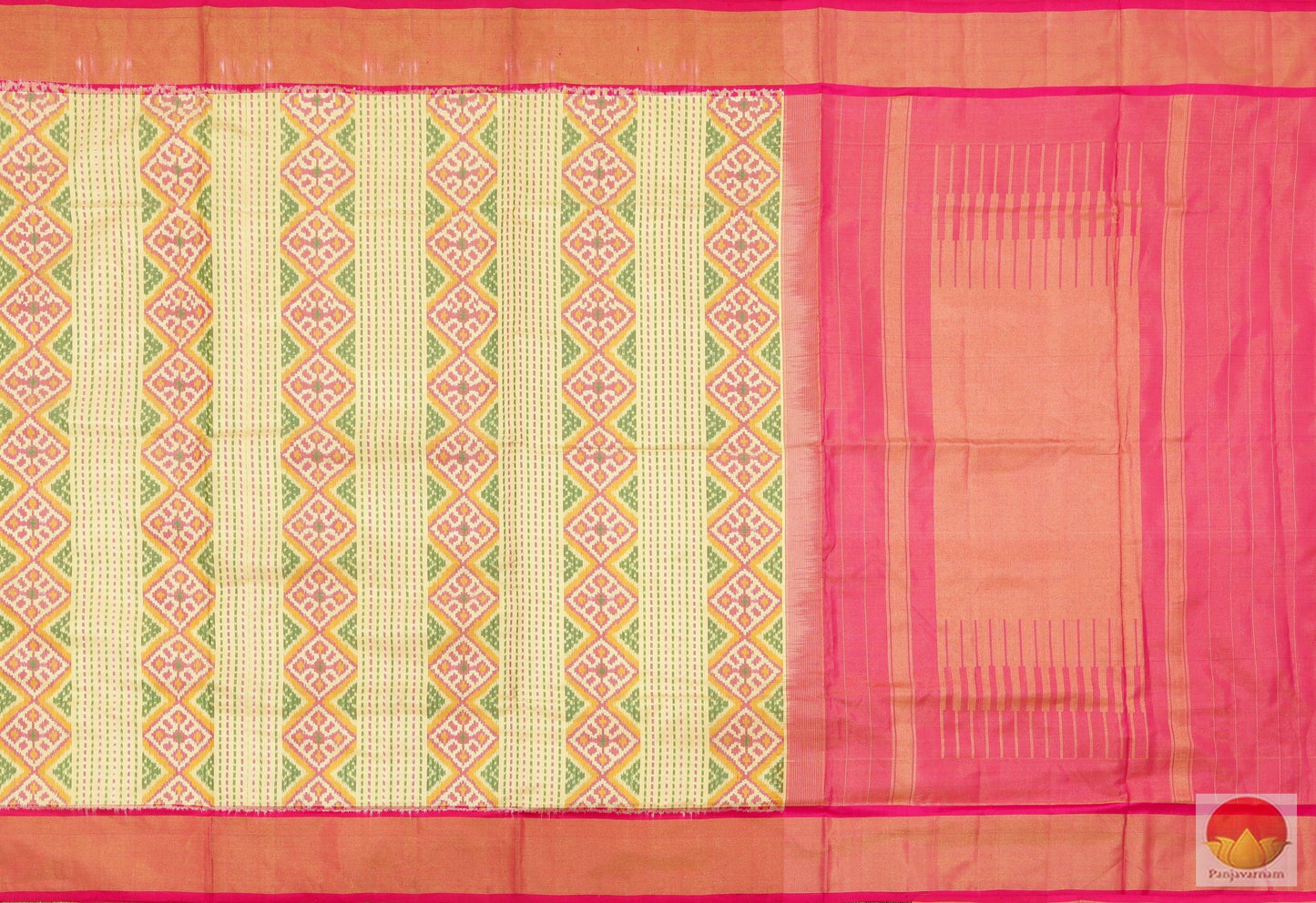 Handwoven Pochampally Ikkat Tissue Silk Saree - PIK - 10 - 1 Archives - Pochampally Silk - Panjavarnam