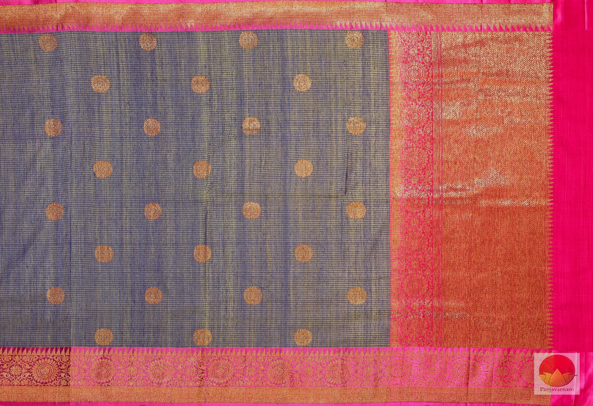 Handwoven Pure Banarasi Silk Saree - Matka Silk - PM 35 - Archives - Banarasi Silk - Panjavarnam