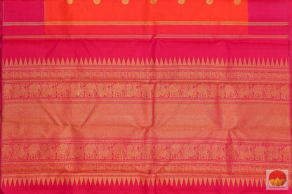 Handwoven Pure Silk Kanjivaram Saree - Pure Zari - PV G 4222 - Archives - or - Panjavarnam