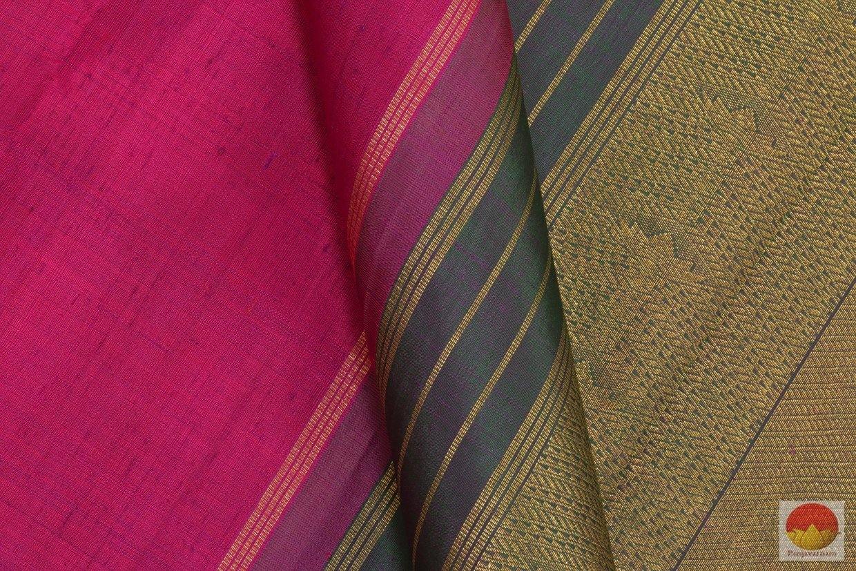 Handwoven Pure Silk Kanjivaram Saree -Raw Silk Finish - Pure Zari - PV SS 211 - Archives - Silk Sari - Panjavarnam