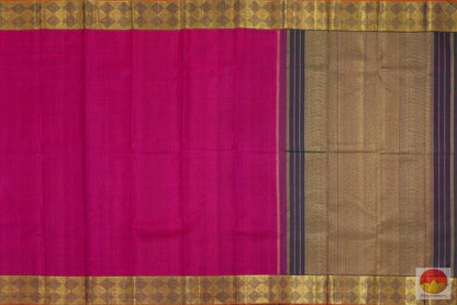 Handwoven Pure Silk Kanjivaram Saree -Raw Silk Finish - Pure Zari - PV SS 211 - Archives - Silk Sari - Panjavarnam