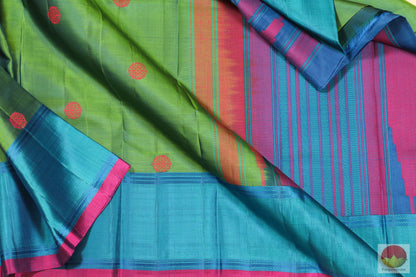 Handwoven Pure Silk Kanjivaram Saree - Silk Thread Work - No Zari - PV 4683 Archives - Silk Sari - Panjavarnam