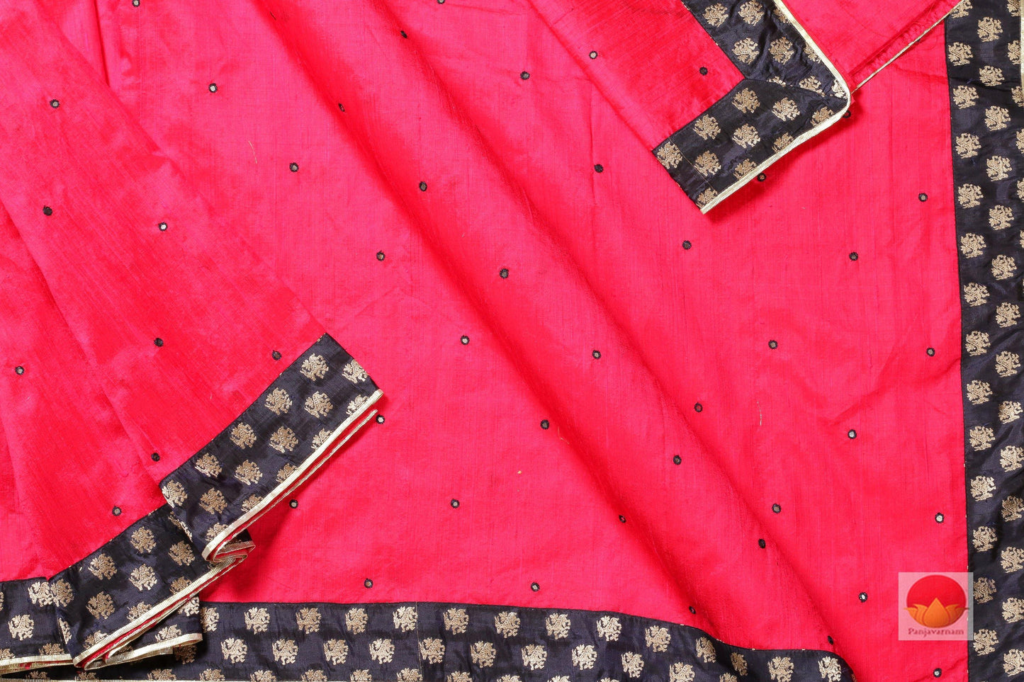 Handwoven Pure Silk Saree - Mirror Work - PV RS 502 - Silk Sari - Panjavarnam