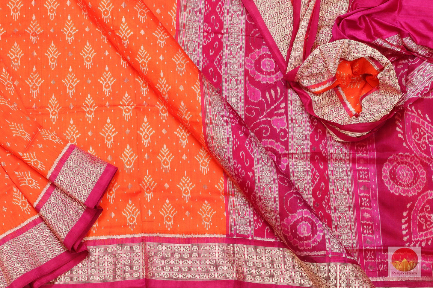 Handwoven Pure Silk Saree - Sambalpuri Silk - SC 20 - Silk Sari - Panjavarnam