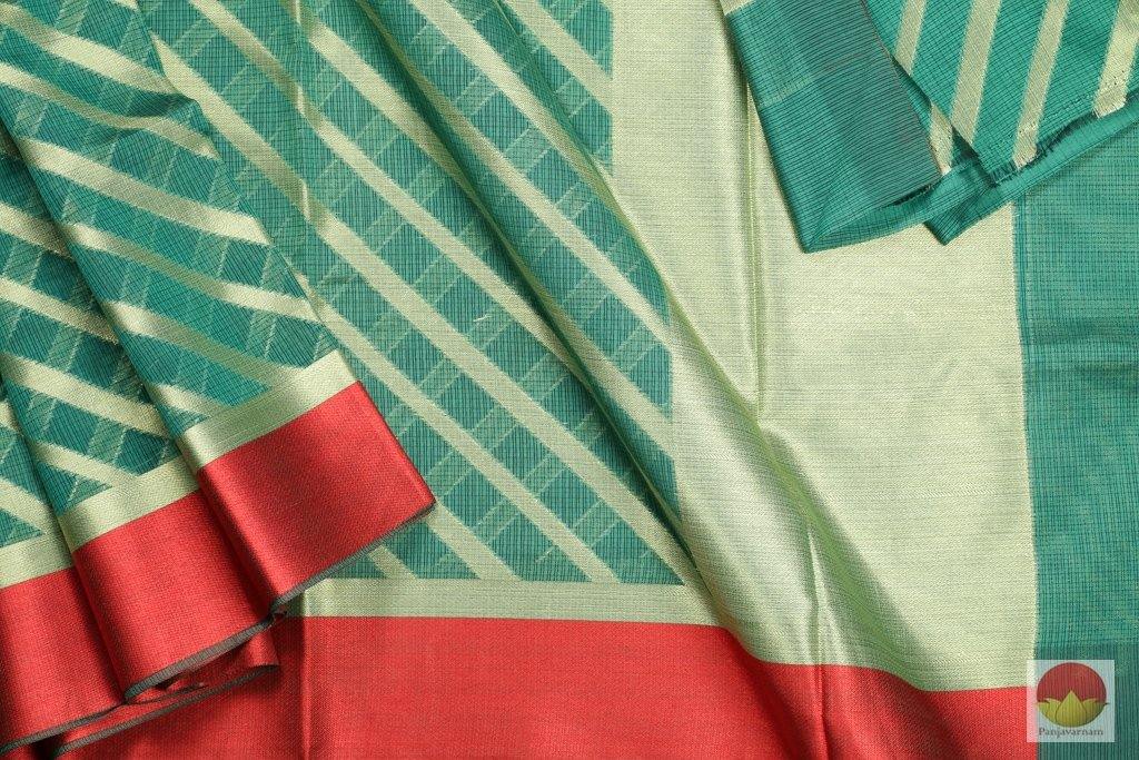 Handwoven Silk Cotton Saree - PSC 35 - Silk Cotton - Panjavarnam