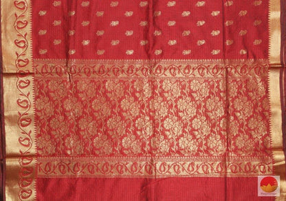 Handwoven Silk Cotton Saree - PSC 36 - Silk Cotton - Panjavarnam
