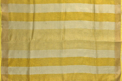 Handwoven Tissue By Linen Saree - Gold Zari - PL 911 - Archives - Linen Sari - Panjavarnam