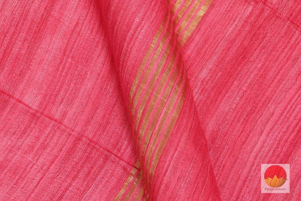 Handwoven Tussar Silk Saree - PT 271 - Archives - Tussar Silk - Panjavarnam