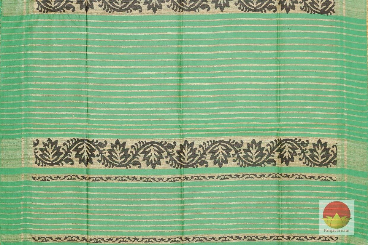 Handwoven Tussar Silk Saree - PT 284 - Archives - Tussar Silk - Panjavarnam
