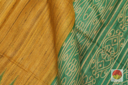Handwoven Tussar Silk Saree - PT 290 - Archives - Tussar Silk - Panjavarnam