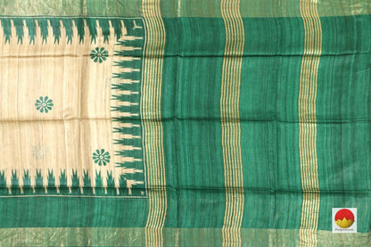 Handwoven Tussar Silk Saree - PT 506 - Archives - Tussar Silk - Panjavarnam
