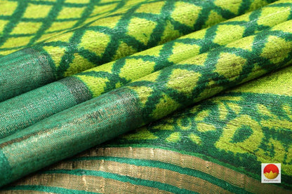 Handwoven Tussar Silk Saree - PT 511 - Archives - Tussar Silk - Panjavarnam