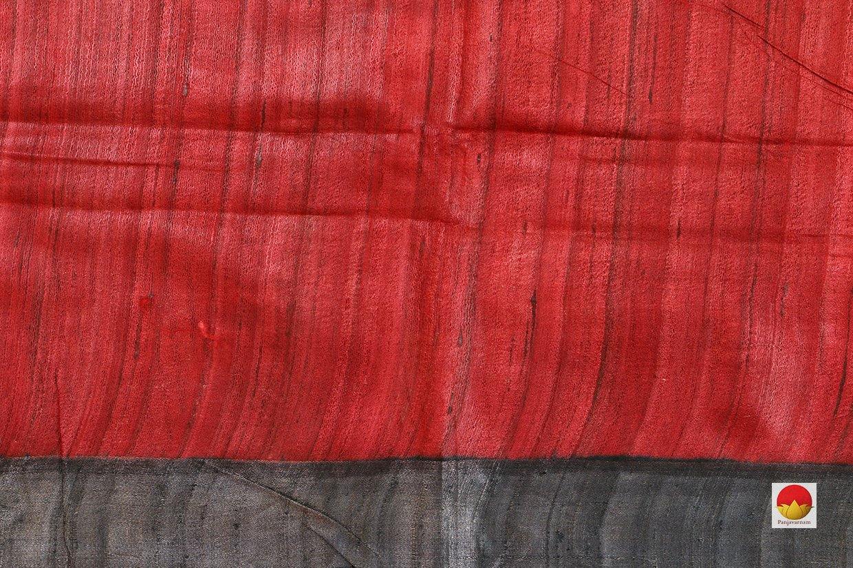 Handwoven Tussar Silk Saree - PT 525 - Archives - Tussar Silk - Panjavarnam