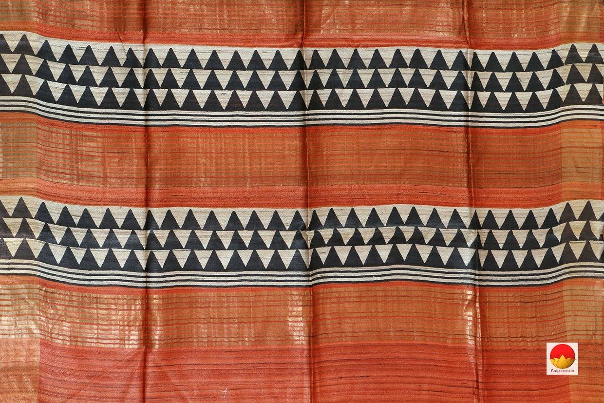 Handwoven Tussar Silk Saree - PT 526 - Archives - Tussar Silk - Panjavarnam