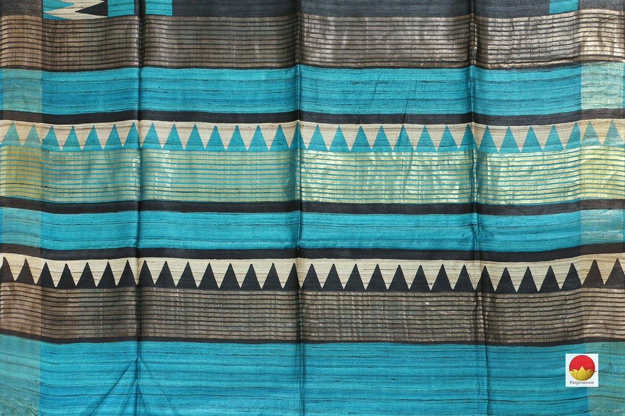 Handwoven Tussar Silk Saree - PT 527 - Archives - Tussar Silk - Panjavarnam