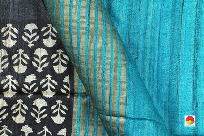 Handwoven Tussar Silk Saree - PT 528 - Archives - Tussar Silk - Panjavarnam