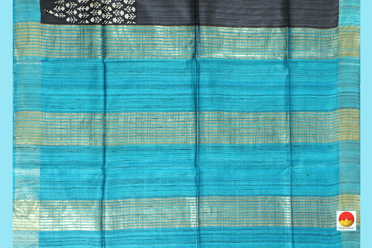 Handwoven Tussar Silk Saree - PT 528 - Archives - Tussar Silk - Panjavarnam