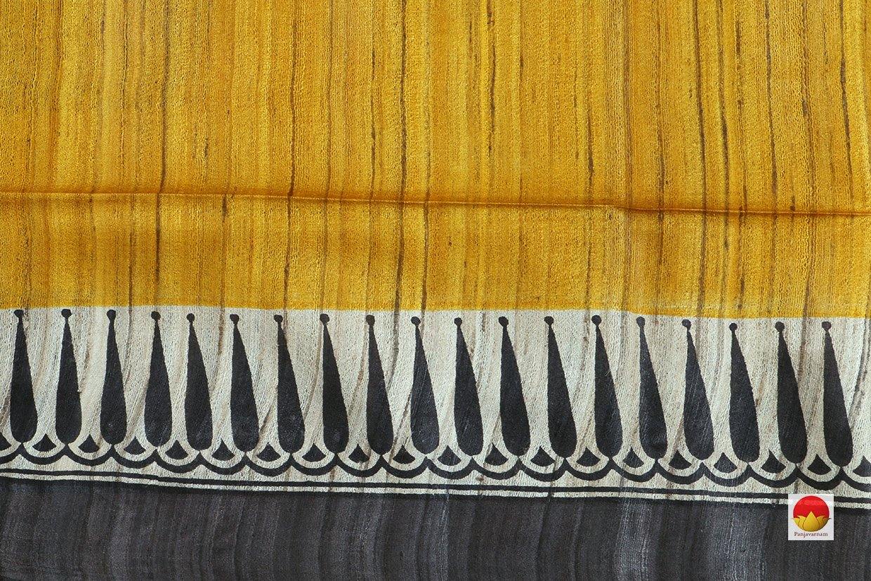 Handwoven Tussar Silk Saree - PT 529 - Archives - Tussar Silk - Panjavarnam