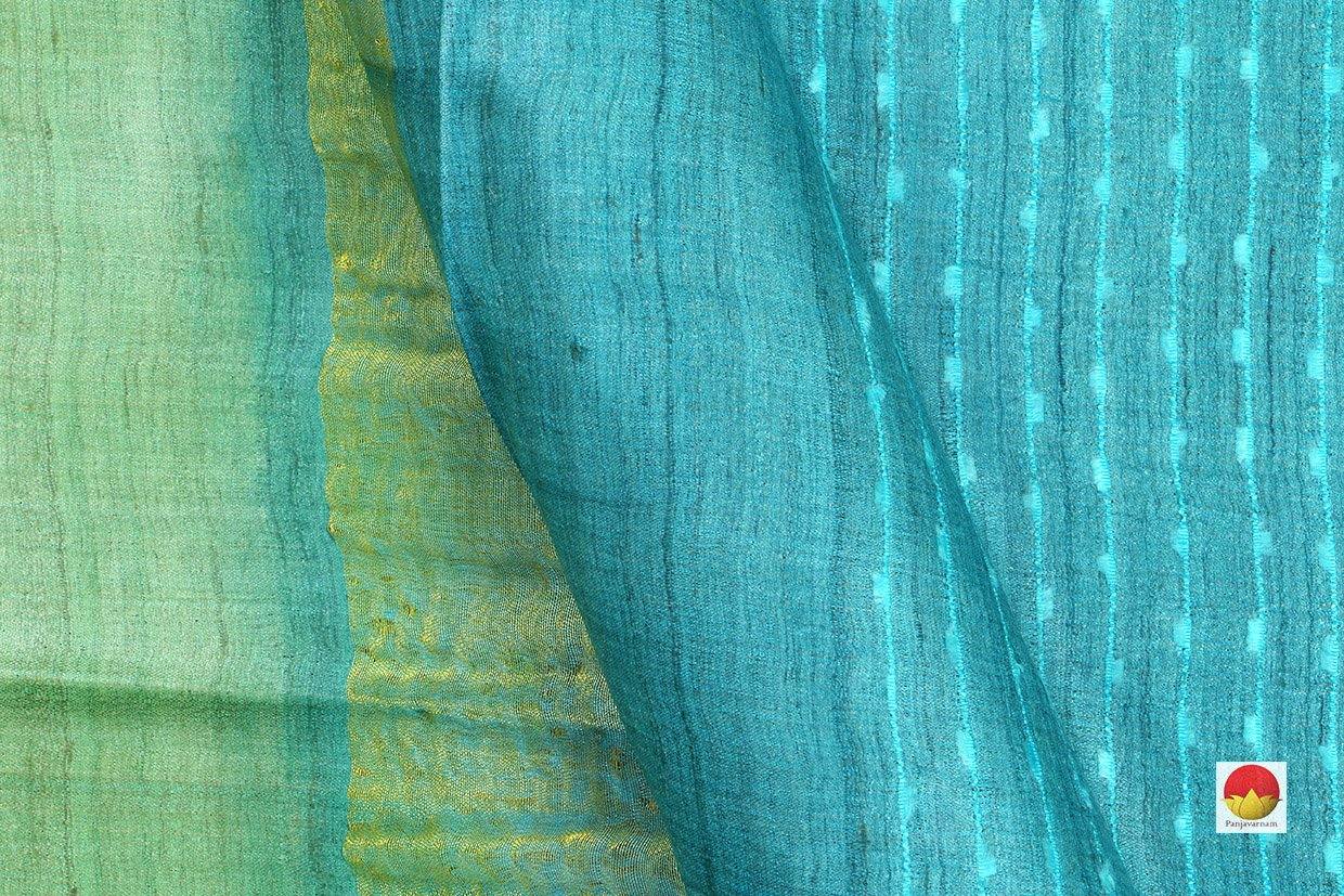 Handwoven Tussar Silk Saree - PT 544 - Archives - Tussar Silk - Panjavarnam