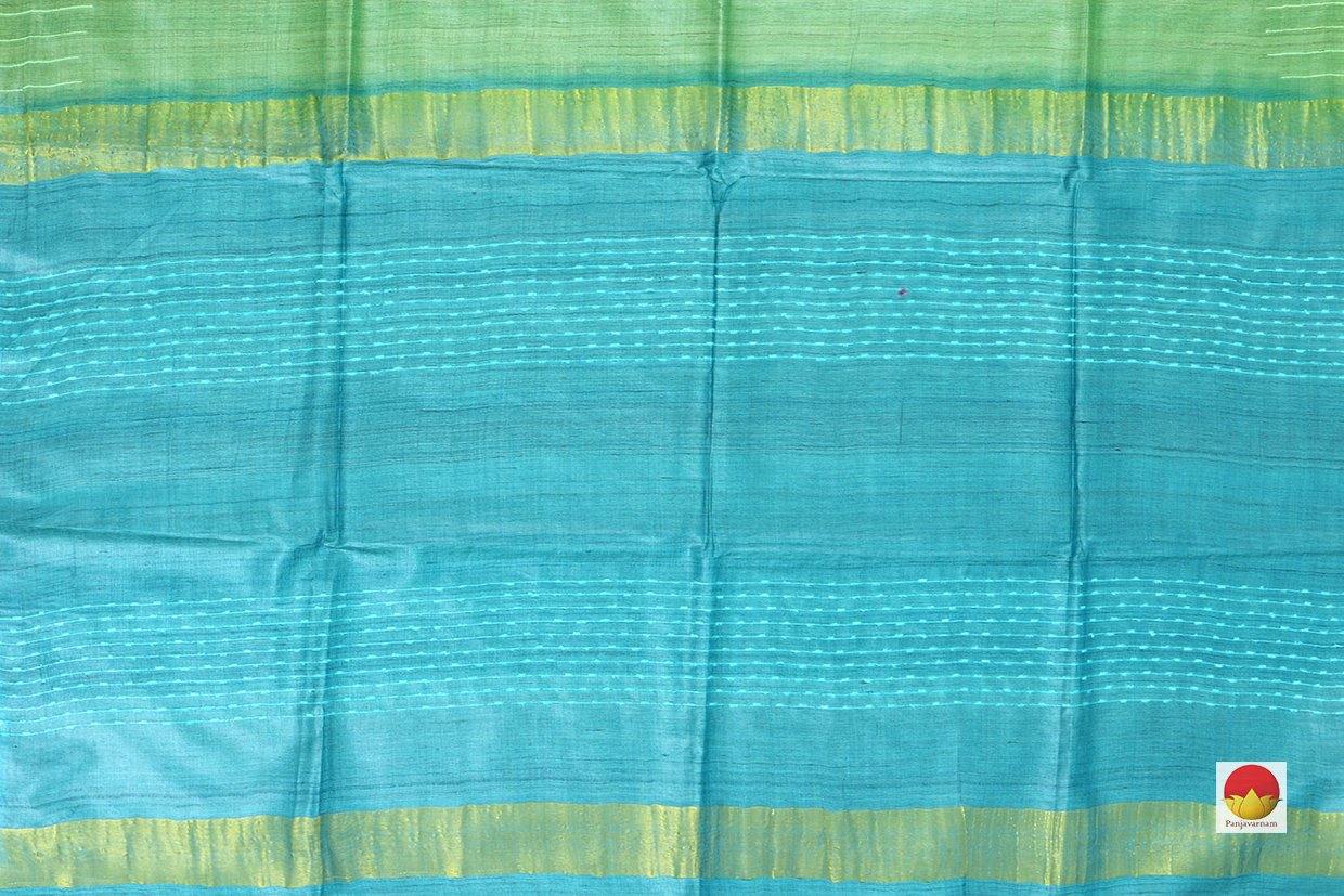 Handwoven Tussar Silk Saree - PT 544 - Archives - Tussar Silk - Panjavarnam