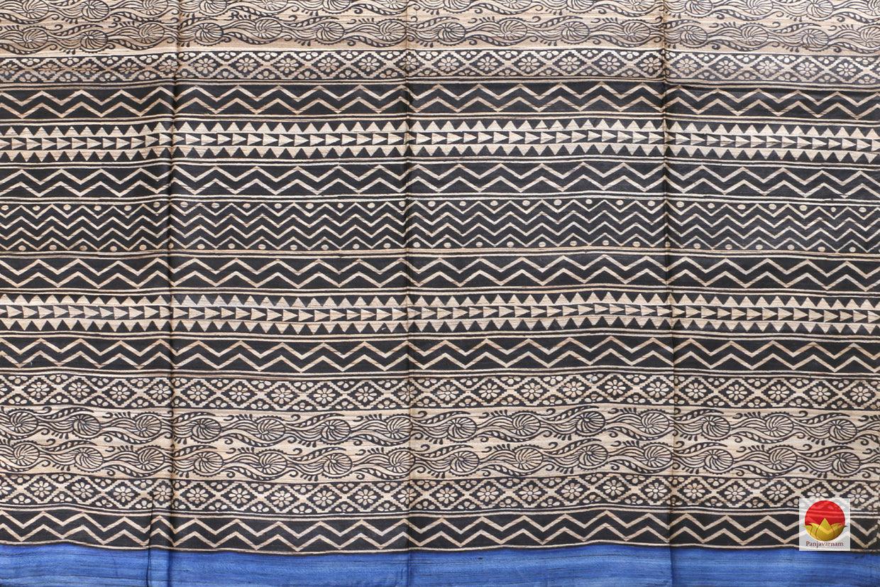 Handwoven Tussar Silk Saree - PT 613 - Archives - Tussar Silk - Panjavarnam