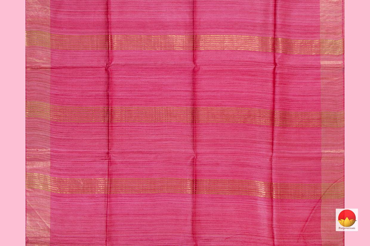 Handwoven Tussar Silk Saree - PT 674 - Tussar Silk - Panjavarnam